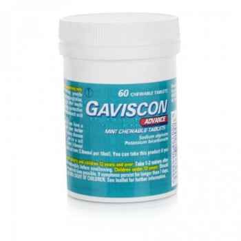 Gaviscon Advance Chewable Tablets Peppermint Flavour 60tabs