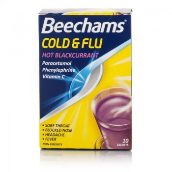 Beechams Cold & Flu Hot Blackcurrant