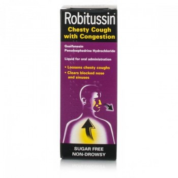 Robitussin Chesty Coughs With Congestion (Sugar Free) 100ml