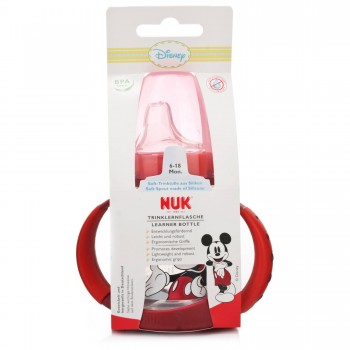 Nuk Disney First Choice Learner Bottle Silicone Spout Red 150ml