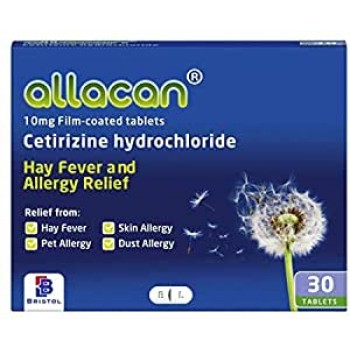 Allocan Allergy & Hayfever Relief Tablets (Zirtek Equivalent)