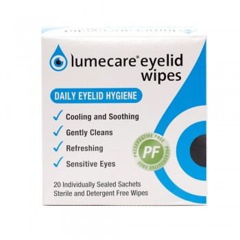 Lumecare Eye Lid Wipes 20 Pack