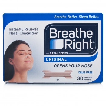 Breathe Right Regular Normal Nasal Strips Tan