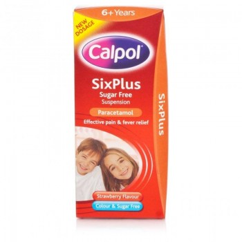 Calpol Six Plus Sugar Free Suspension Liquid