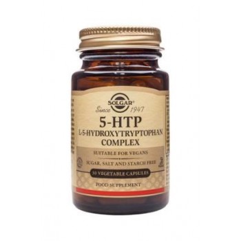 Solgar 5-HTP L-5-Hydroxytryptophan Complex Vegetable Capsules 
