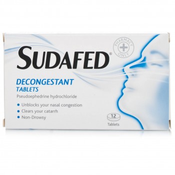 Sudafed Decongestant Tablets