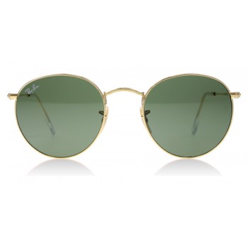 Ray-Ban 3447 Round Metal Gold 001