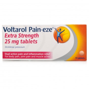 Voltarol Pain-Eze Extra Strength 25mg Tablet 9's