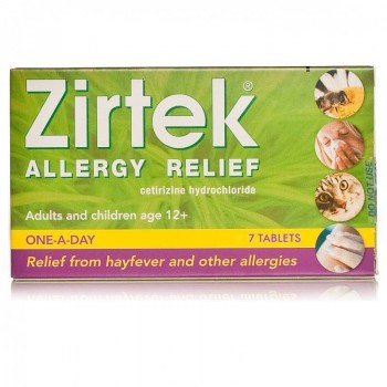 Zirtek Allergy Relief Tablets 7tabs