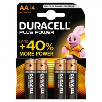 Duracell Plus Power AA - 4 Pack