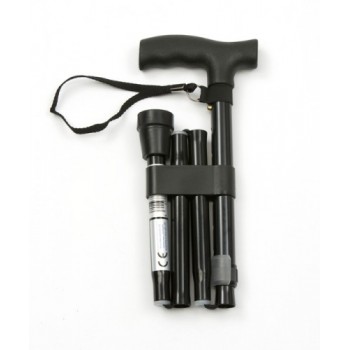 Folding Walking Stick With Wrist Strap