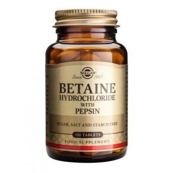Solgar Betaine Hydrochloride with Pepsin Tablets