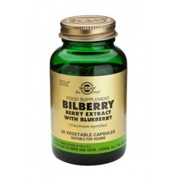 Solgar Bilberry Berry Extract with Blueberry Vegetable Capsules