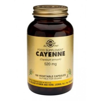 Solgar Cayenne 520 mg Vegetable Capsules