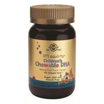 Solgar lit'l squirts&trade; Children's Chewable DHA Chewie-Gels&trade; Natural Fruit Punch Flavour