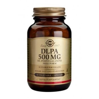 Solgar DLPA DL-Phenylaline 500 mg Vegetable Capsules