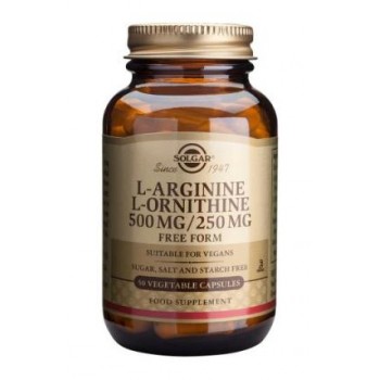 Solgar L-Arginine L-Ornithine 500 mg / 250 mg Vegetable Capsules