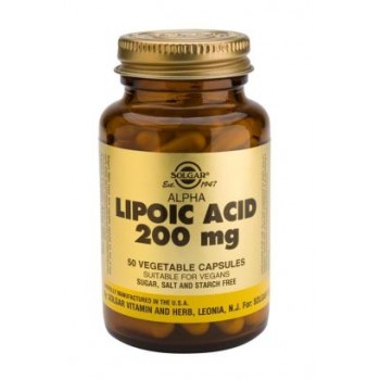 Solgar Alpha Lipoic Acid 200 mg Vegetable Capsules