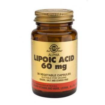 Solgar Alpha Lipoic Acid 60 mg Vegetable Capsules