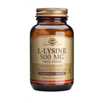 Solgar L-Lysine 500 mg Vegetable Capsules