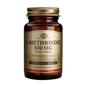 Solgar L-Methionine 500 mg Vegetable Capsules