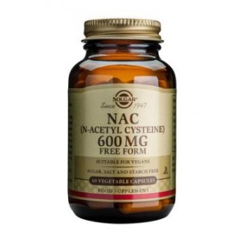 NAC (N-Acetyl Cysteine) 600 mg Vegetable Capsules