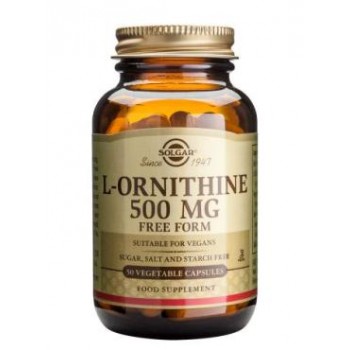 Solgar L-Ornithine 500 mg Vegetable Capsules