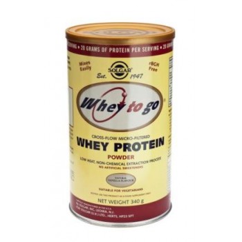 Solgar Whey To Go? Whey Protein Powder Natural Vanilla Flavour 340g