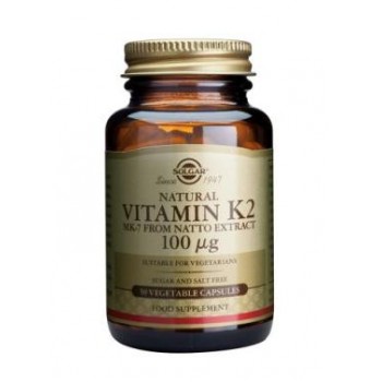 Solgar Vitamin K2 100 ?g Vegetable Capsules