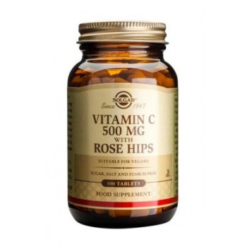 Solgar Vitamin C 500 mg with Rose Hips Tablets Solgar Vitamin C 500 mg with Rose Hips Tablets