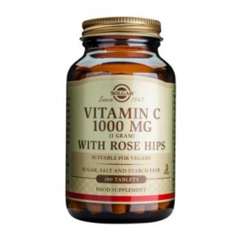 Solgar Vitamin C 1000 mg with Rose Hips Tablets